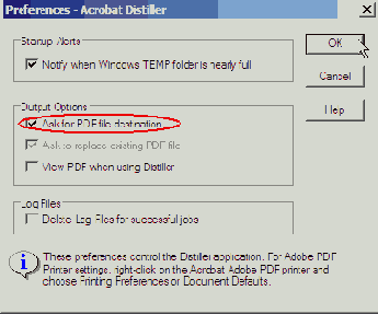 Изменение настроек Adobe PDF