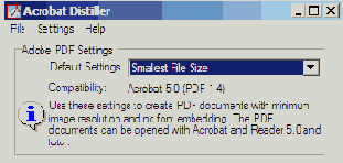Изменение настроек Adobe PDF